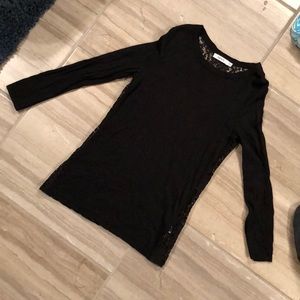 Ricki’s Full Lace Back Long Sleeve Top